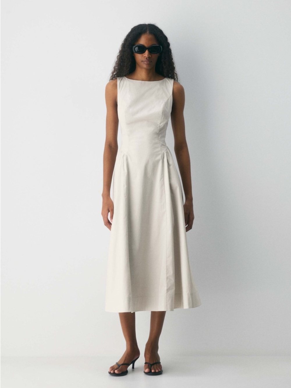 aritzia wilfred tina poplin dress 00